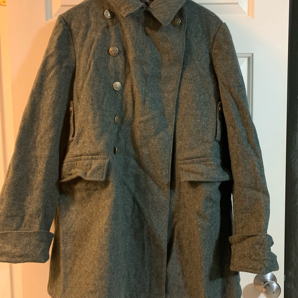 Vintage WWII Swiss Military Wool Coat